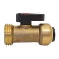 Tectite By Apollo 1/2 in. Brass Push-To-Connect x 3/4 in. Male Hose Thread Straight Washing Machine Ball Valve FSBWMSV